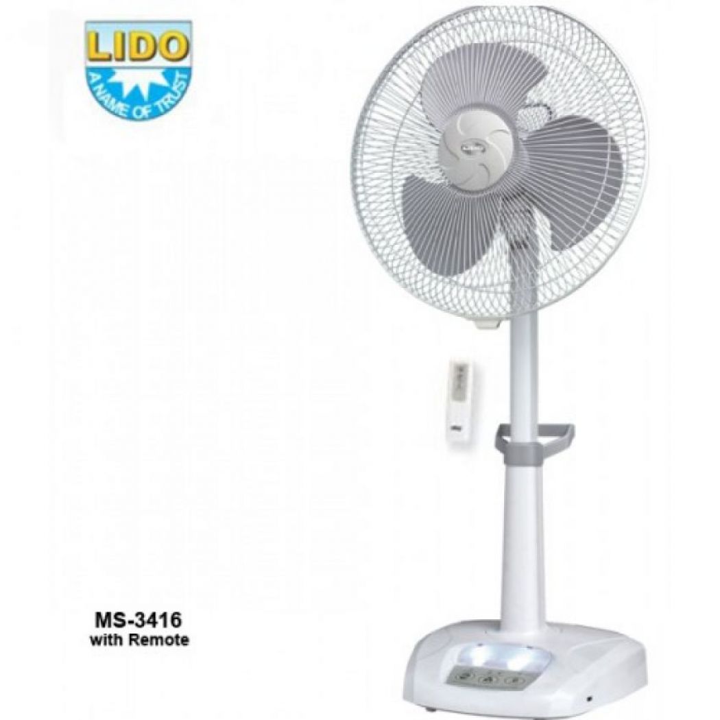 Lido Rechargeable Fan With Remote